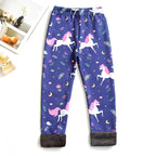 Girls Thin-Flannel SpringAutumn Outerwear Milk-Viscose Pants