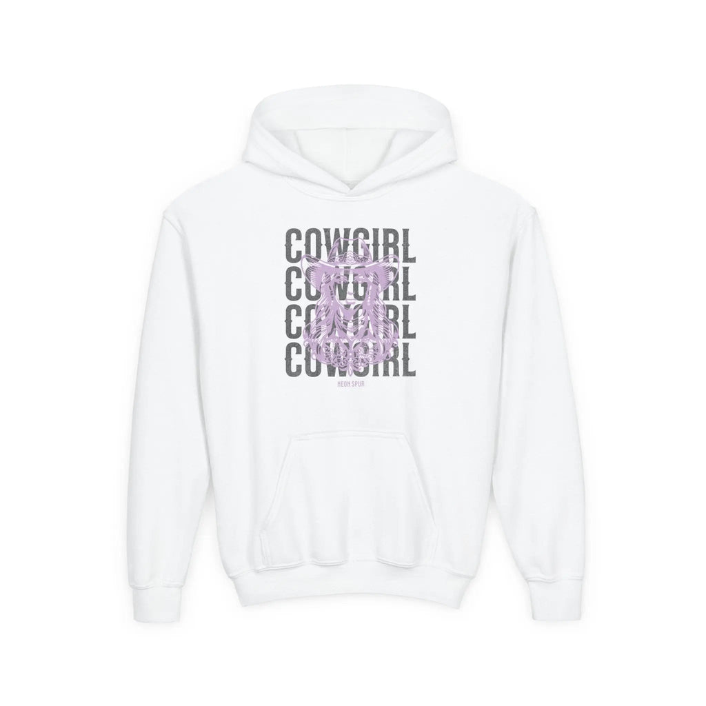 Girls Lavender Cowgirl Hooded Sweatshirt