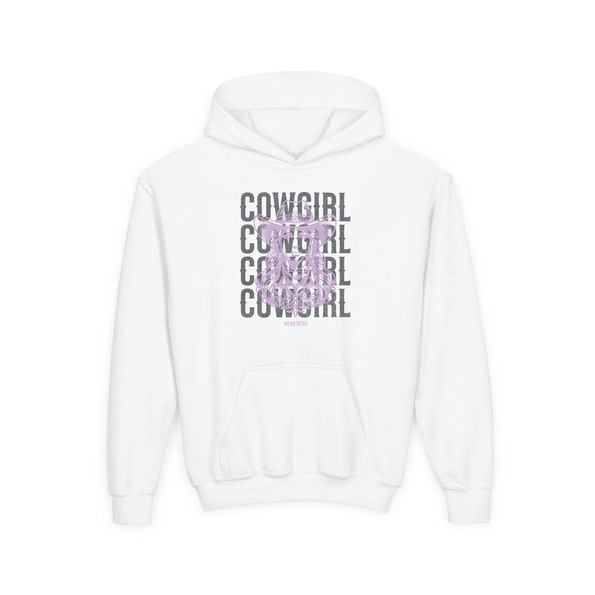 Girls Lavender Cowgirl Hooded Sweatshirt