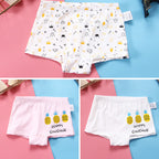 Children'S Antibacterial Underwear, Pure Cotton Breathable Boxer Shorts, Girls' Baby Boxer Shorts, Boneless And Comfortable Tide