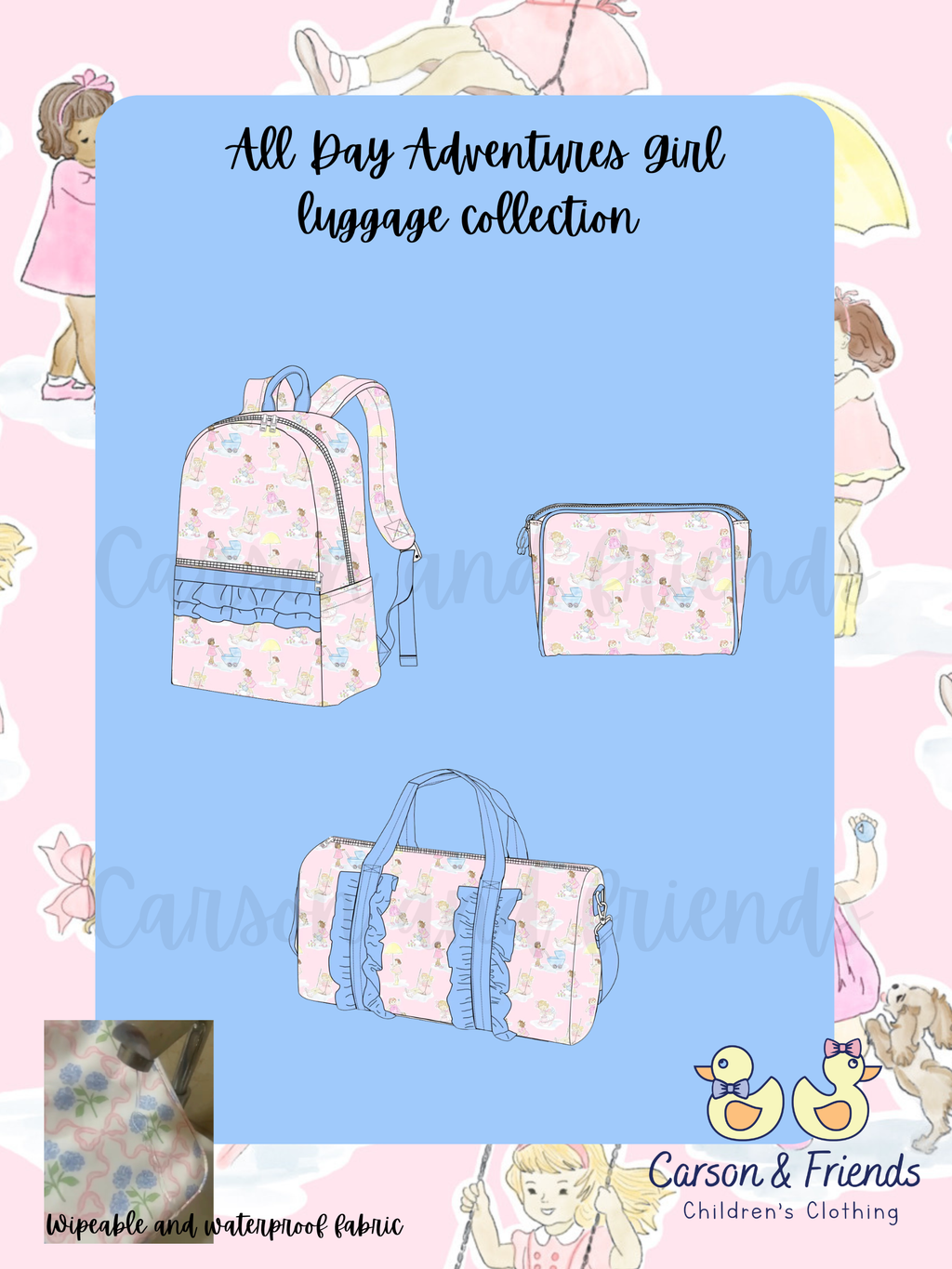 Carson and Friends Girl's Adventures Backpack