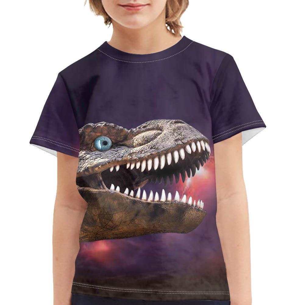 Summer Dinosaur Full Print Boy's T-shirt