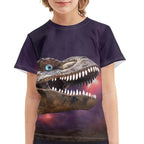 Summer Dinosaur Full Print Boy's T-shirt