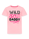 Toddler Girls Wild About Daddy Short Sleeve T-Shirt For Father's Day Gift