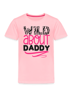 Toddler Girls Wild About Daddy Short Sleeve T-Shirt For Father's Day Gift