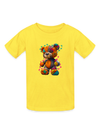 Boys Multicolor Teddy Bear Short Sleeve T-Shirt
