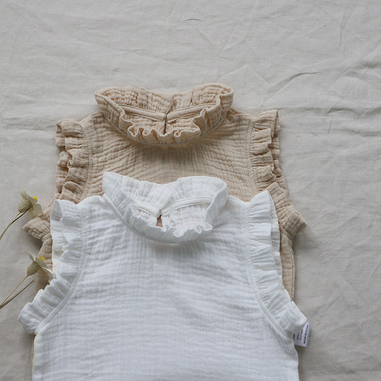 Girls' Summer Baby Floral Vest T-shirt