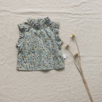 Girls' Summer Baby Floral Vest T-shirt
