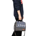 Large capacity thick waterproof heat preservation space walk series lunch box bag