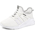 Runside Big Girls Size 1 White Mesh Lace Up Lightweight Breathable Sneaker Shoes