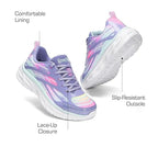 Dream Pairs Little Girls Size 3 Purple Glitter Sneakers Lace Up Tennis Shoes