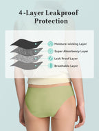 Teen Period Underwear 5-Pack - Seamless Leakproof Menstrual Panties for Girls