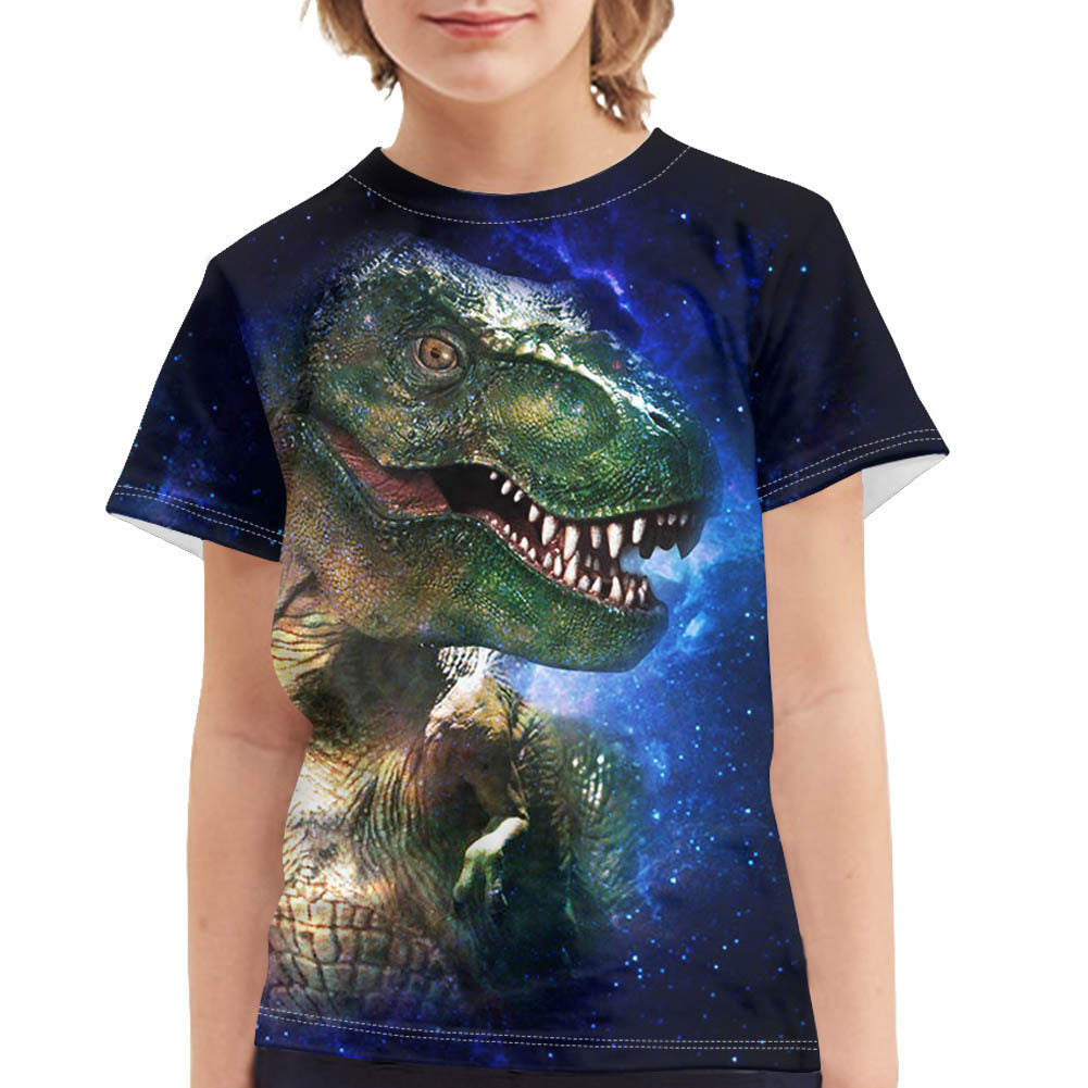 Summer Dinosaur Full Print Boy's T-shirt