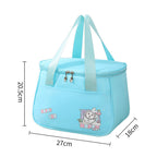 Cute lunch bag, lunch box bag waterproof, student lunch bag, cartoon picnic camping thermal insulation bag