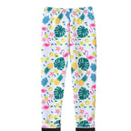 Girls Thin-Flannel SpringAutumn Outerwear Milk-Viscose Pants