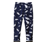 Girls Thin-Flannel SpringAutumn Outerwear Milk-Viscose Pants