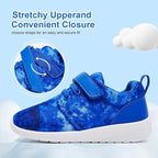 New Hiitave Toddler Boys Size 8 Blue Sneakers Latch and Loop Close Tennis Shoes