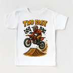 Two Fast Motocross 2nd Birthday Shirt - Boys Birthday Tee