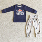 Mama's little man bull skull cow boy western clothes