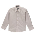 Boys Light Grey Dress Shirt - Kids Formal Shirt with Spread Collar, Sizes 4-20 | Ferrecci