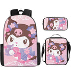 New Cartoon School Bag Printing Custom Bookbag High Quality Backpack Pencil Cases Kids Bags For Girls