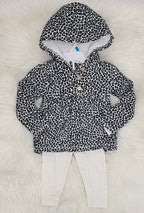Carter's Baby Girls 2-Pc. Faux-Velboa Hoodie & Print Leggings