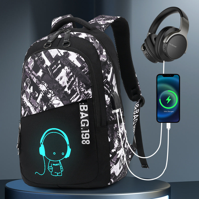 Junior's Trend Large Capacity Waterproof Rucksack Backpacks