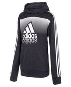 Adidas Big Boys Colorblock Melange Pullover Hoodie, Size S/8