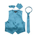 Premium Boys Turquoise Solid Vest 600