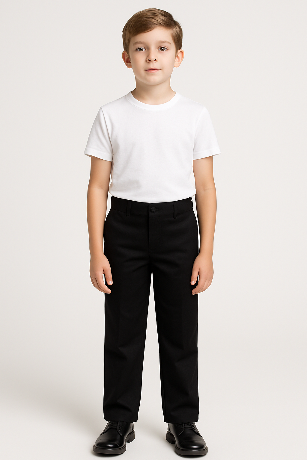 Boys Flat Front Pants - single