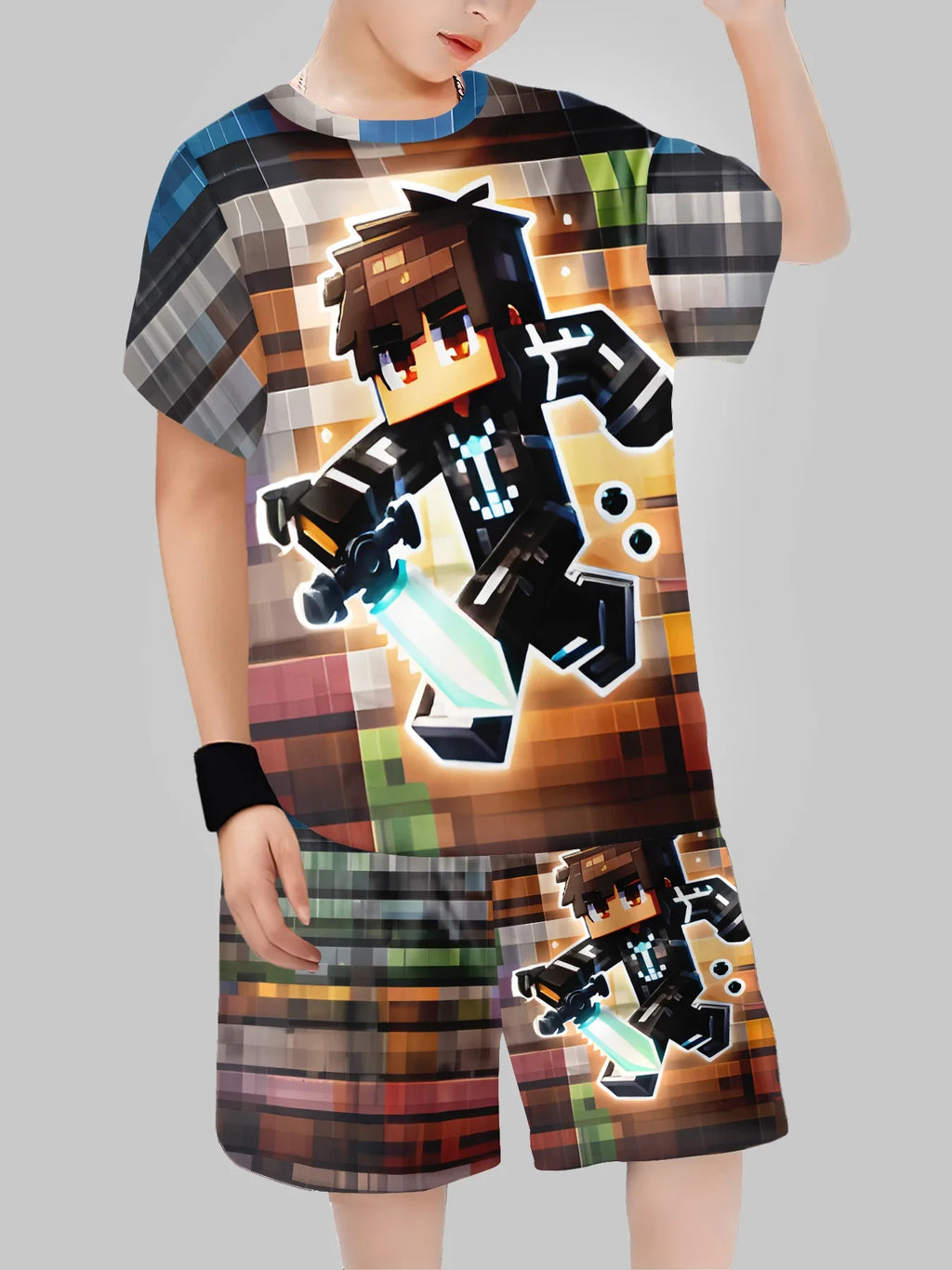 Boys' Block Character Print Short Sleeve T-Shirt