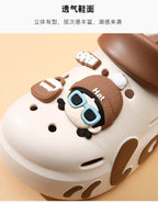 2026 New Women Fashion Clogs Cute DIY Charms Home Street Slippers For Female Summer Platform Shoes Soft EVA Girls Leisure Sandal