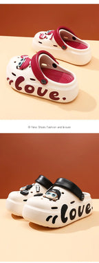 2026 New Women Fashion Clogs Cute DIY Charms Home Street Slippers For Female Summer Platform Shoes Soft EVA Girls Leisure Sandal