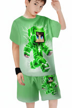 Boys' Block Character Print Short Sleeve T-Shirt