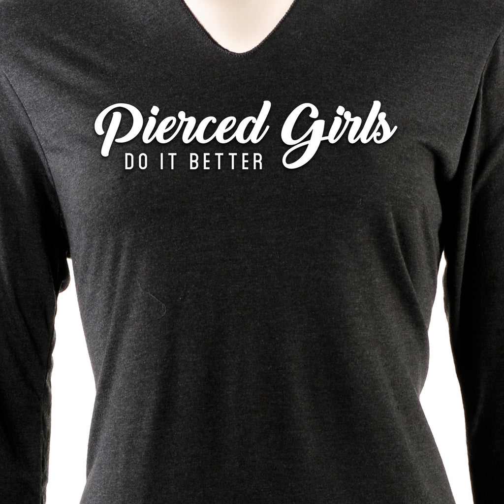 Pierced Girls Do It Better Tapered Long Sleeve Hoodie