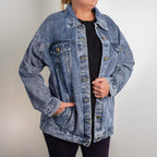 Just a Small Town Girl Oversized Women's DTG Denim Jacket