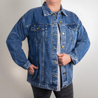 Just a Small Town Girl Oversized Women's DTG Denim Jacket