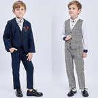 Dadawen Little Boys Size 1.5 Black Lace Up Faux Leather Oxford Dress Shoes