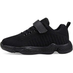 New Santiro Boys Size 11.5 Black Hook Loop Slide On Lightweight Sneaker Shoes