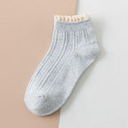 Fashion Lace Ruffled Soft Cotton Female Sock Spring And Summer Cute Socks Sweet Princess Girls Comfortable Breathable Cute Socks For Women