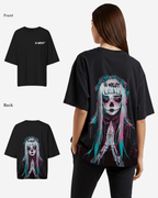 G West Womens Oversized Praying Girl T Shirt