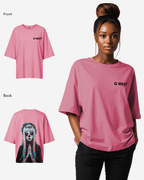 G West Womens Oversized Praying Girl T Shirt