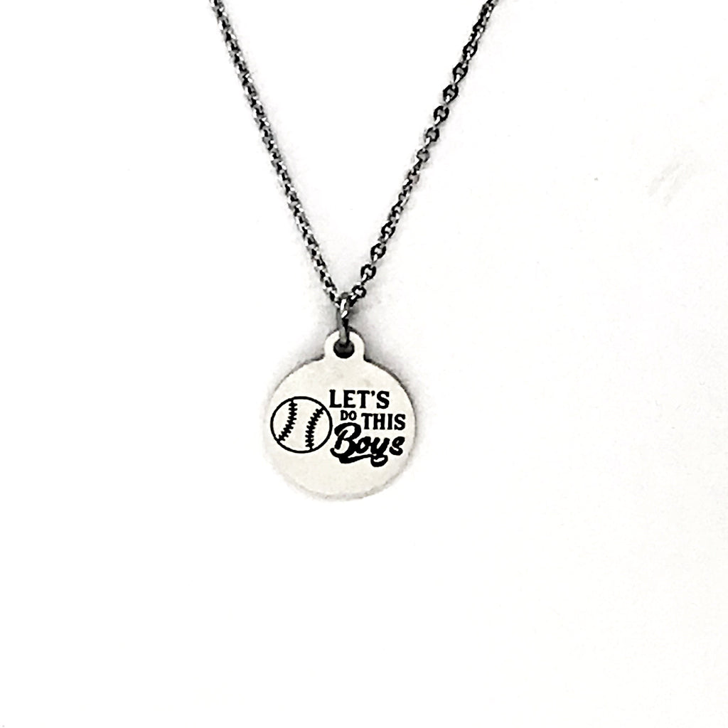 Baseball Gift, Let’s Do This Boys Necklace, Baseball Necklace, Baseball Jewelry, Baseball Player Gift, Baseball Mom Gift, Baseball Easter