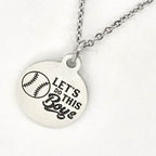 Baseball Gift, Let’s Do This Boys Necklace, Baseball Necklace, Baseball Jewelry, Baseball Player Gift, Baseball Mom Gift, Baseball Easter