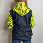 HI-VIS KIDS CAMO HEAVY ZIP FLEECE HOODIE