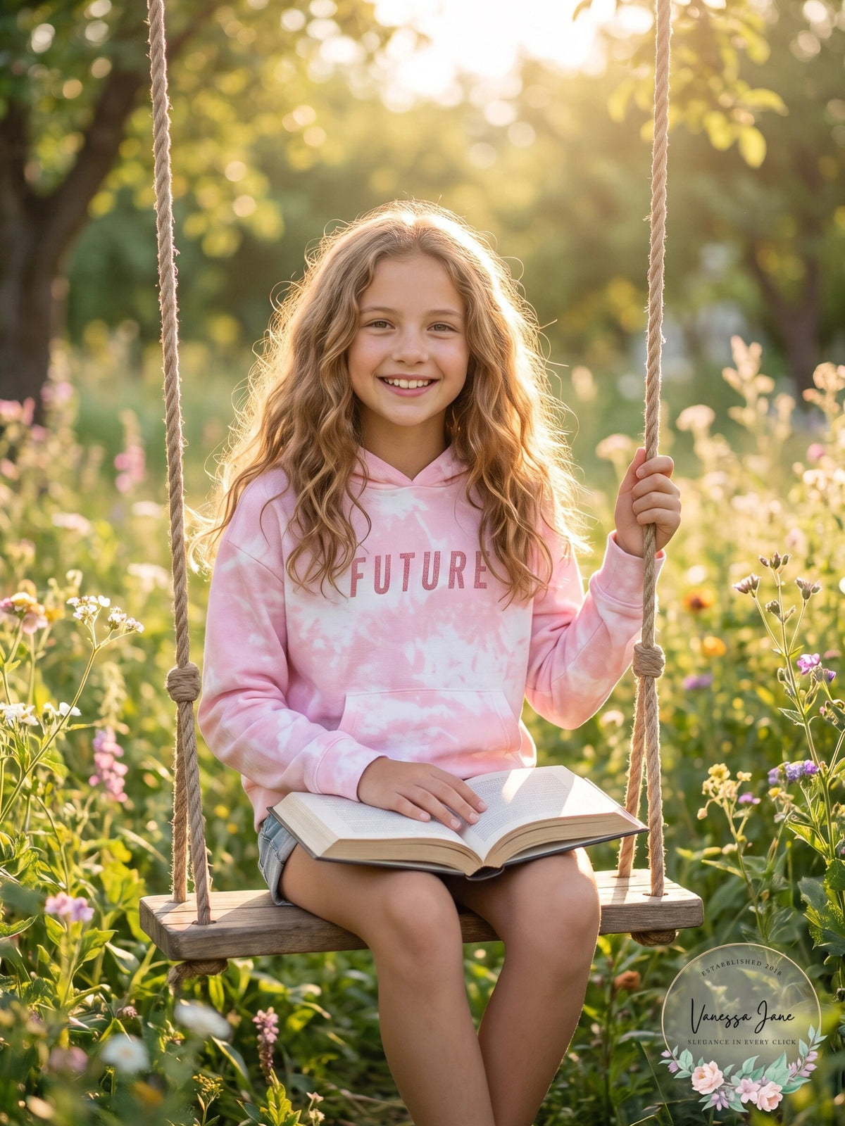 Ideology Big Girls Tie-Dyed Hoodie, Size M