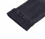 Bienzoe Boys Adjustable Waist Black Ripped Slim Denim Jeans Size 6