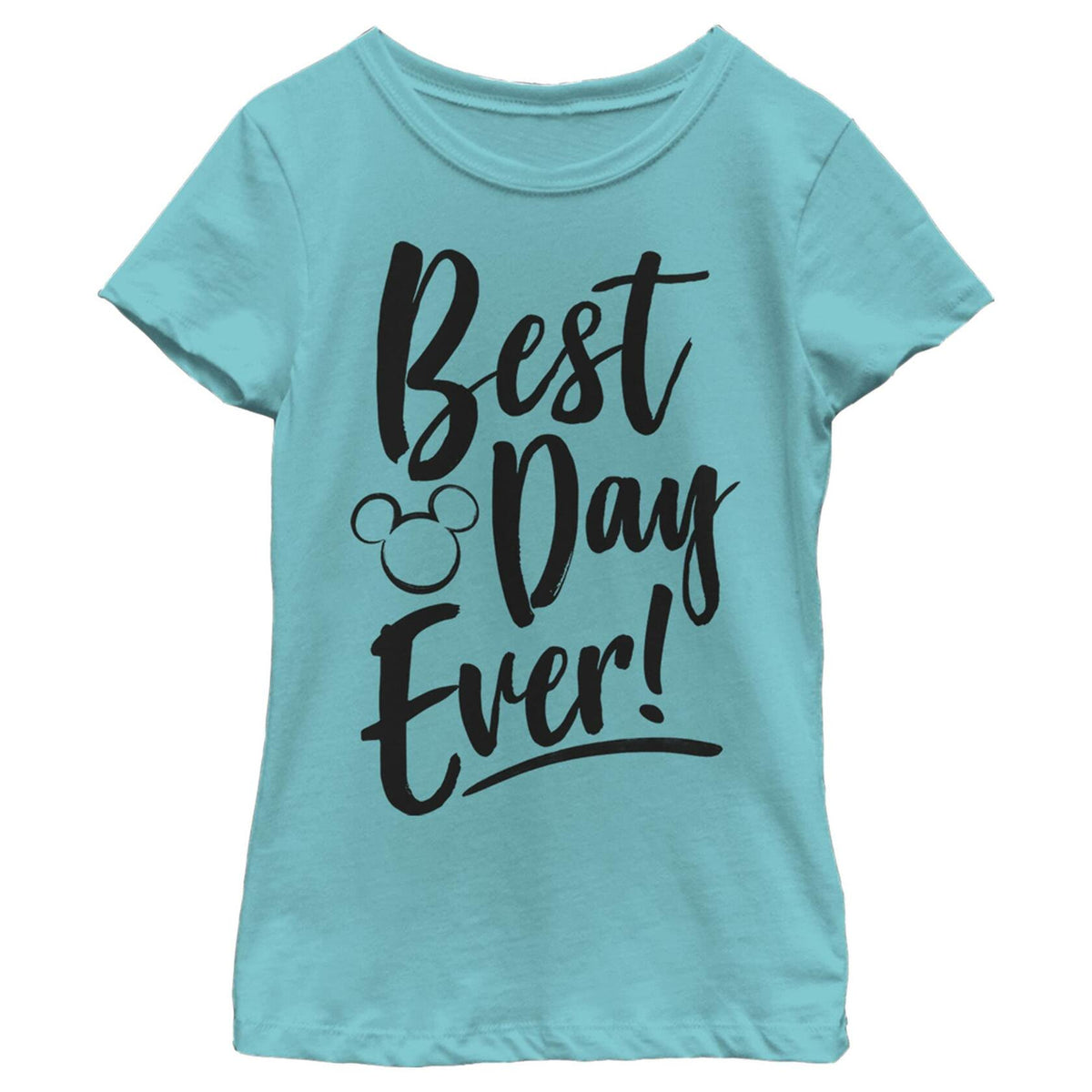 Disney Girl's Best Day T-Shirt Medium Tahiti Blue Girls Apparel
