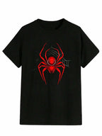 RoseSeek Boys Letter Graphic Crewneck Tee Black Red Size 11