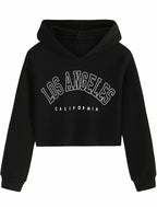 EXARUS Girls Kitty Print Sweatshirt Crew Neck Long Sleeve Khaki Size 12Y